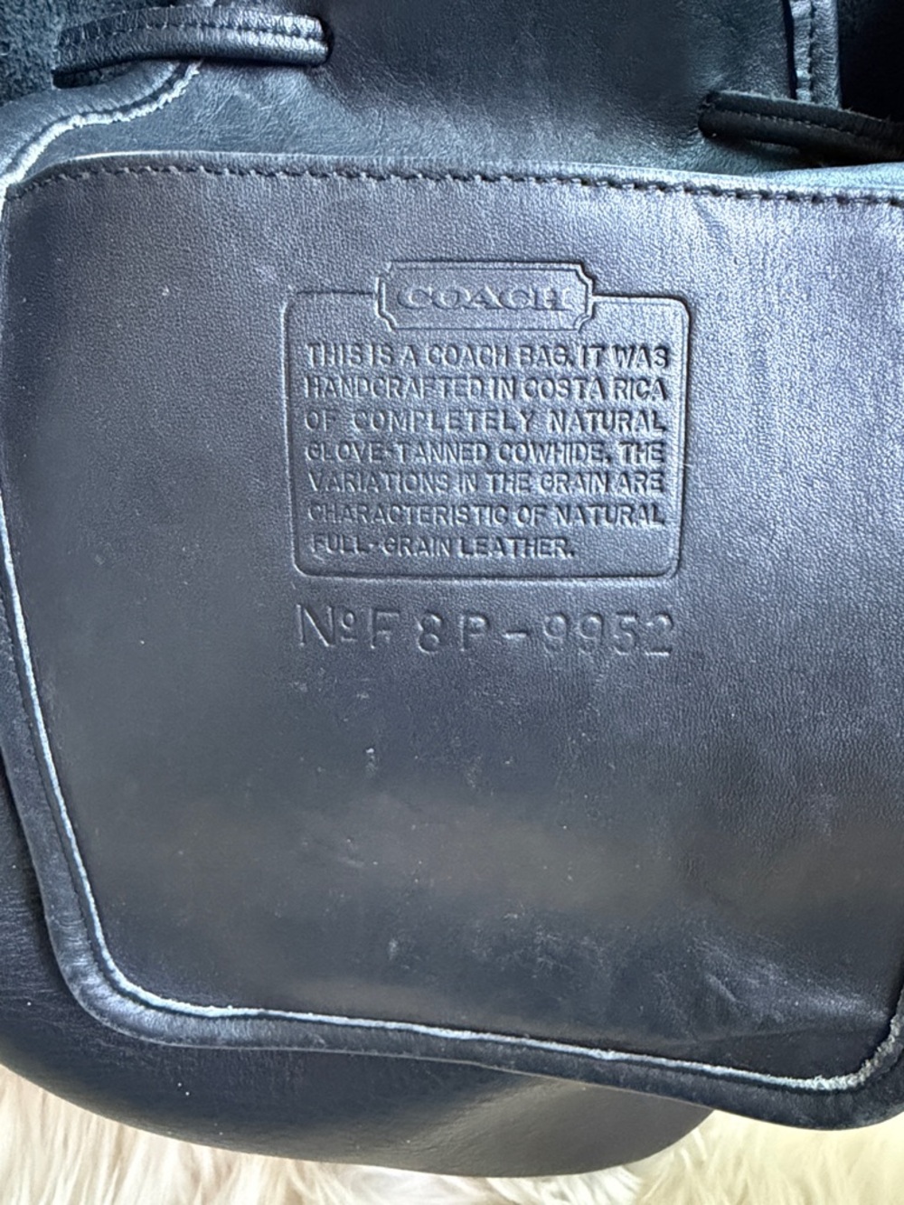 Coach Black Full-Grain Leather Shoulder Messenger Bag - Picture 2 of 5